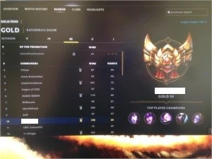 Vendo conta LOL Gold3 - League of Legends