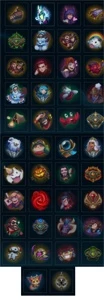 Conta 105 skins quase todos champios criada em 2012 - League of Legends LOL
