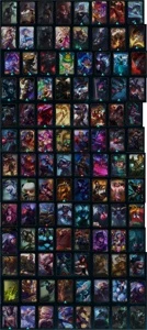 Conta 105 skins quase todos champios criada em 2012 - League of Legends LOL