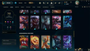 Conta lol Unranked 70 skins (FULL ACESSO) - League of Legends