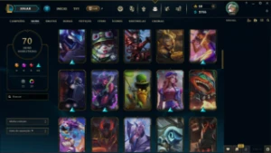 Conta lol Unranked 70 skins (FULL ACESSO) - League of Legends