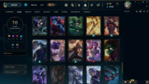 Conta lol Unranked 70 skins (FULL ACESSO) - League of Legends