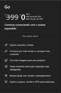 Chatgpt Go anual entrega rapida ⚡ - Assinaturas e Premium