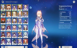 Ganyu, Kokomi, Yoimiya, Scaramouche, Kazuha, outros T5+skin - Genshin Impact