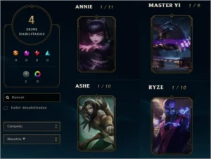 CONTA SMURF / UNRANKED TODAS AS SEASONS - League of Legends LOL