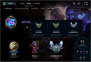 conta lol tava challenger top 20 - League of Legends