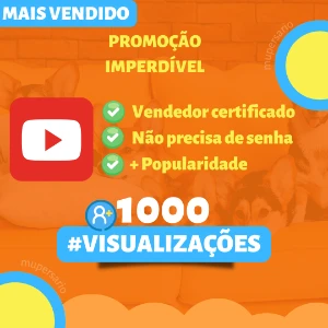 Pack 1K Visualizações No Youtube Promoção !! - Social Media