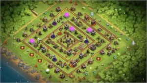 Vila Centro de Vila 10 - Clash of Clans.