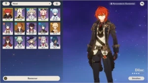 AR 40, DILUC C1 + TARTAGLIA E ARMAS 5 ESTRELAS, DIVERSOS 4* - Genshin Impact