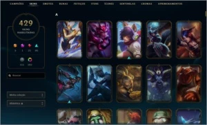 Conta D5 Solo D4 Flex 429 skins 30Gemas Annie hextec - League of Legends LOL