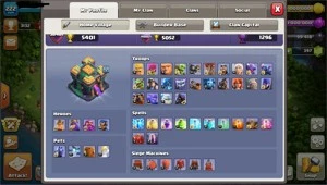 CV 14 SEMI FULL COM VÁRIOS ITENS - Clash of Clans