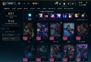 Bronze 2 com TODOS os champs e 134 Skins ( ADC / MID ) - League of Legends LOL