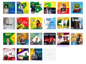 Pack Canva Política - 21 Artes Editáveis - Serviços Digitais