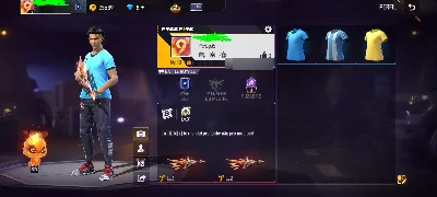 Conta   Free fire básica com arma evolutiva e camisa de time