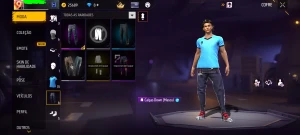 Conta   Free fire básica com arma evolutiva e camisa de time