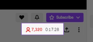 Twitch Viewers Online | 1 HORA | 24 HORAS | 7 DIAS | 1 MÊS - Redes Sociais