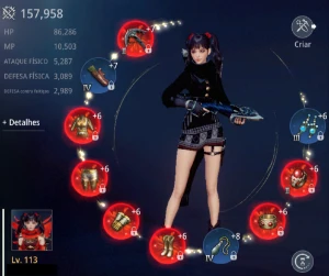 CONTA MIR4 ARQUEIRA 164K LVL 115 - NA2 NA081 - com união svr