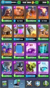 CLASH ROYALE LVL 11. ARENA LENDÁRIA. TODAS AS CARTAS