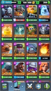 CLASH ROYALE LVL 11. ARENA LENDÁRIA. TODAS AS CARTAS