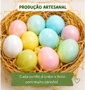 Ovinhos de Sabonete - Artesanato e Personalizados