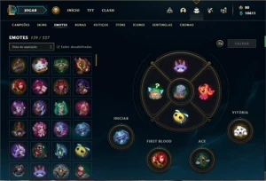 Conta Platina 4 com TODOS os champs e 125 Skins +1 Prestigio - League of Legends LOL