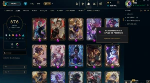 Conta LOL + VALORANT | 676 Skins | Desde 2015 - League of Legends