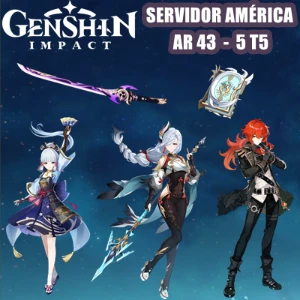 Conta Genshin Impact AR 43 com Ayaka, Mistsplitter, Shenhe