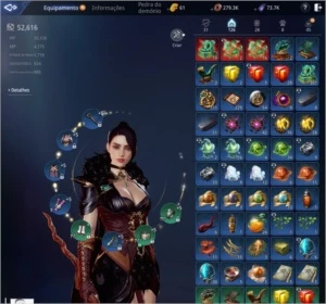 CONTA MIR4 - LVL 49 - 53K DE PP - SERVER SA53