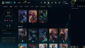 Conta de Lol MAIN TOP - D1 - 77 SKINS - League of Legends