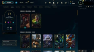 Conta de Lol MAIN TOP - D1 - 77 SKINS - League of Legends