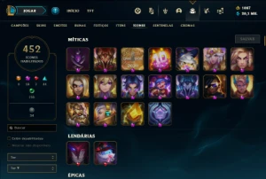 Conta de LoL/Valorant/TFT/LORT/WR - League of Legends