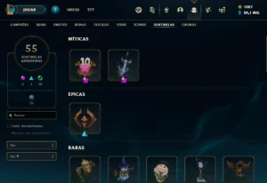 Conta de LoL/Valorant/TFT/LORT/WR - League of Legends