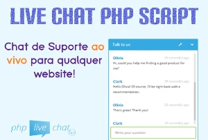 Chat ao vivo - LiveChat Suporte Ao vivo PHP