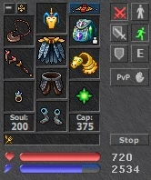 MS 115 Unitera Wizard Addon full + EK 66 Ferobra - Tibia