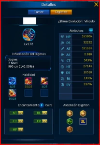 [TOP CONTA] End Game com 4 Rank U Omegamon Ladmo - Digimon Masters Online