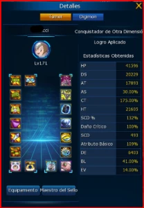 [TOP CONTA] End Game com 4 Rank U Omegamon Ladmo - Digimon Masters Online