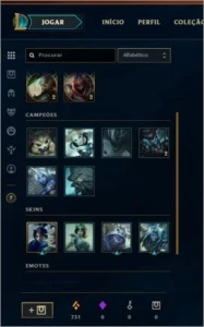 2 Contas Lol / Platina 2 e Gold 2 - League of Legends