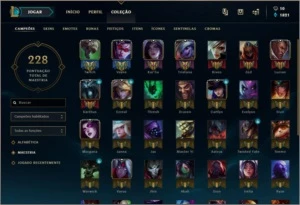 2 Contas Lol / Platina 2 e Gold 2 - League of Legends