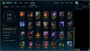 Conta Ouro V 59 Campeões - League of Legends LOL