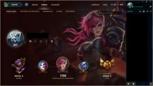 Conta Ouro V 59 Campeões - League of Legends LOL