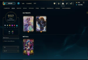 Prata 2 com TODOS os Champs e 237 Skins ( SUP / ADC ) - League of Legends LOL