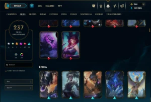 Prata 2 com TODOS os Champs e 237 Skins ( SUP / ADC ) - League of Legends LOL