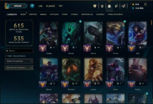 Prata 2 com TODOS os Champs e 237 Skins ( SUP / ADC ) - League of Legends LOL