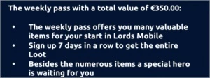 codigo Lord Mobile €350 - Lords Mobile