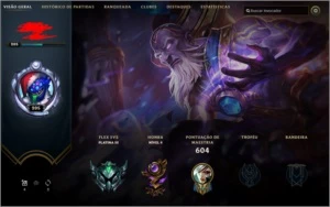 Conta Plat 3 Flex e Ouro 1 Solo + Ryze Triunfante - League of Legends LOL