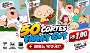 🔥 Pack 50 Cortes Family Guy – Conteúdo para Redes Sociais p - Vídeos e Cortes Cortes Virais