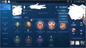 Vendendo conta do MBL - Mobile Legends