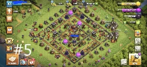 CV 10 Full Antigas c/ Bastante Gemas e Obstáculos Raros - Clash of Clans