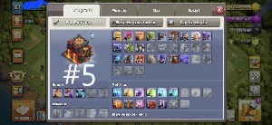 CV 10 Full Antigas c/ Bastante Gemas e Obstáculos Raros - Clash of Clans