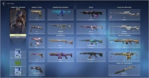 Conta Valorant nvl 134 com skins e passe Rank Radiante